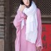 Style Organic Simple Pure Color Cotton Linen Scarf