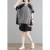 Elegant Cotton Long Shirts Vintage Spliced Cotton Linen Blouse And Shorts